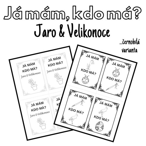 Já mám, kdo má? Jaro & Velikonoce čermobílé