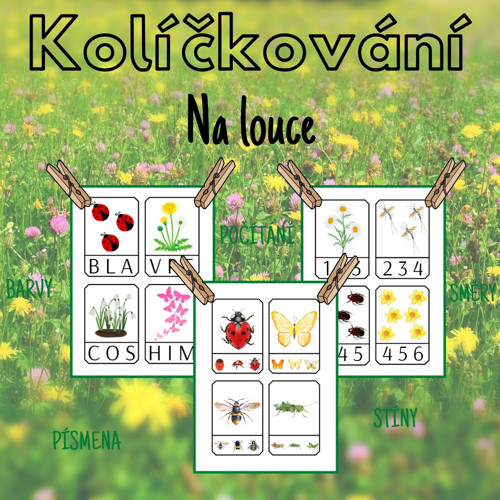 Na louce, kolíčkování — foto 1