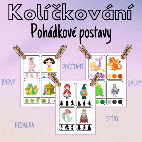 Pohádkové postavy, kolíčkování