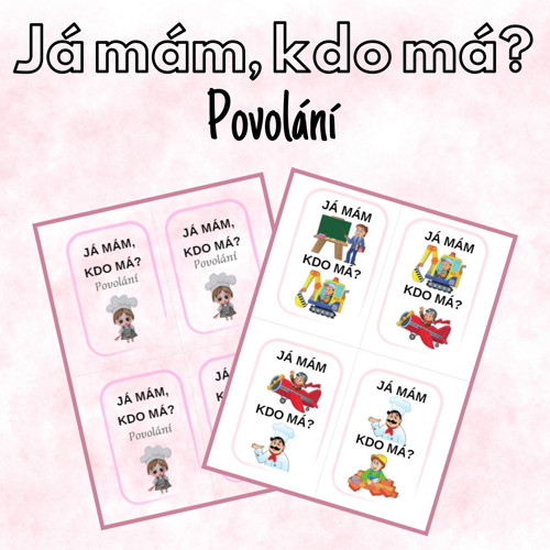 Já mám, kdo má? Povolání