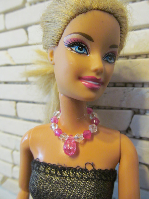 Náhrdelník pro Barbie - růžový 5