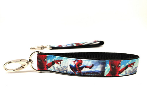Klíčenka SPIDERMAN s karabinou, krátká