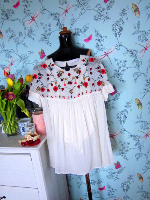 Tunikominišaty boho vyšívané — foto 1