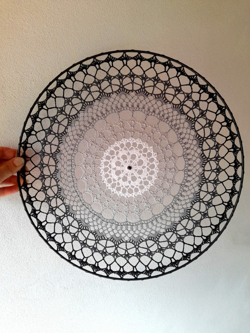 Krajka barevná - do kruhu 35 cm
