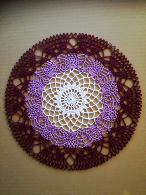 Krajka barevná - do kruhu 25 cm