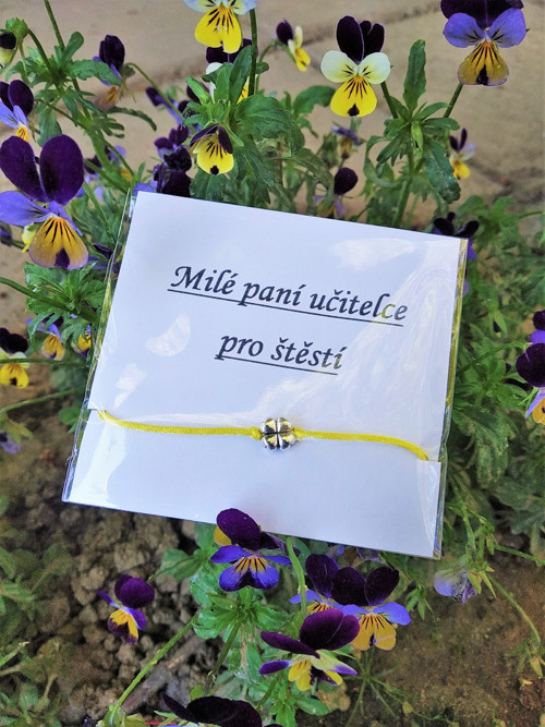 Náramek pro štěstí pro paní učitelku