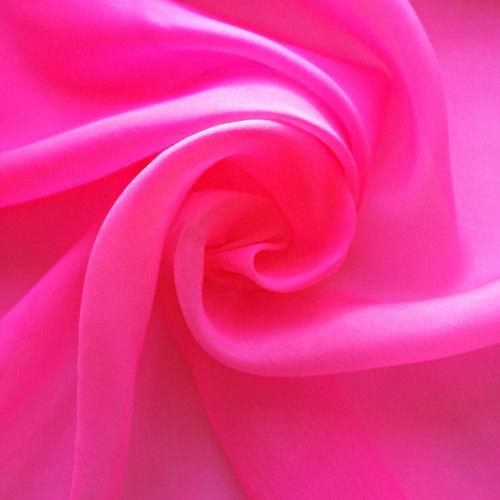 Pink růžová hedvábná šála 130x35