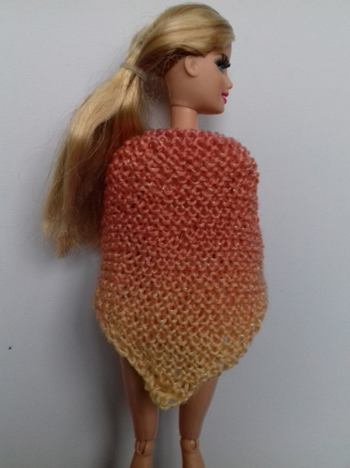 Pletený šátek pro panenku Barbie