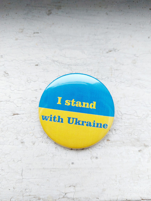 I stand with Ukraine - placka, odznak