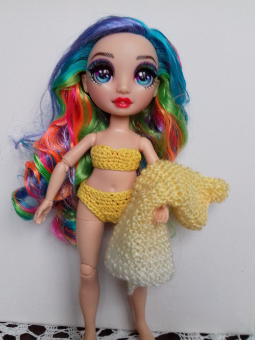 Plavky a vesta pro panenky Rainbow High