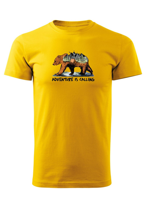 Pánské tričko "Adventure is calling & Bear" — foto 1