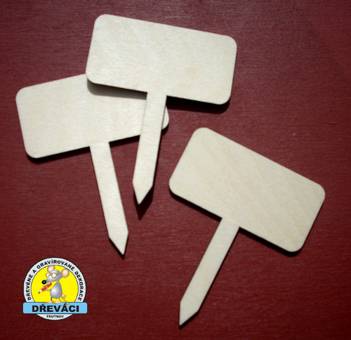 Dřevěný bylinkový zápich k popisování. KV0110 B