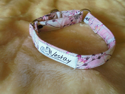 Polostahovací softshellový obojek - Luční kvítek
