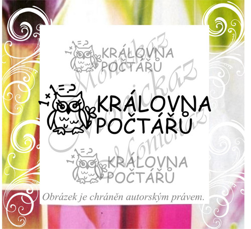 Královna počtářů sovička 634. Motivační razítko