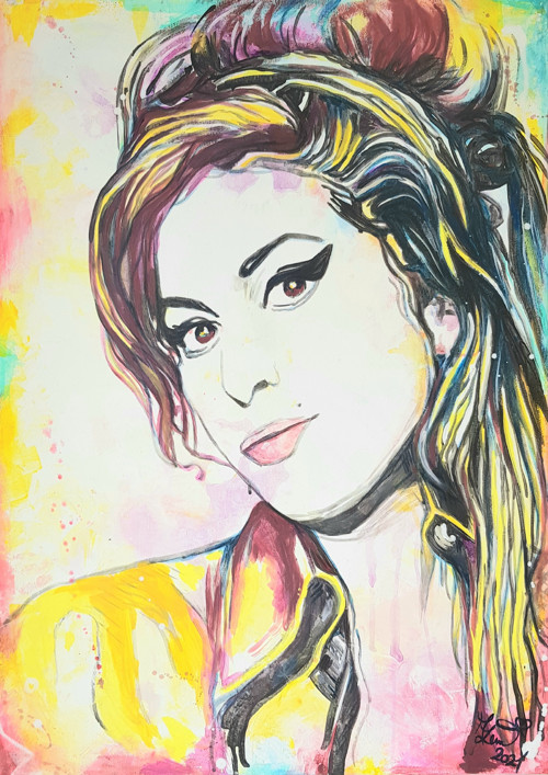 Amy. Akryl na plátně.