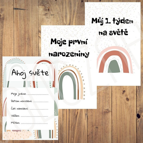Digitální Milníkové kartičky Duha (PDF)