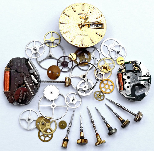 Sada komponentů pro výrobu steampunk šperků
