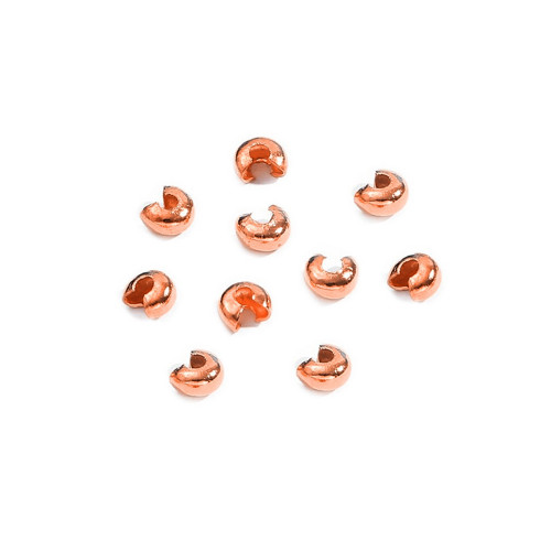 Zakončovací krytka zlato růžové 3/4/5mm, 10ks