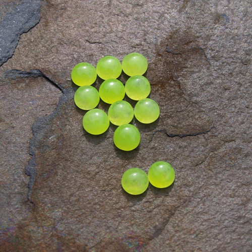 Parrot jade, 6mm, kabošon č.2554