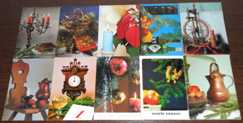 50x POHLEDNICE Vánoce, různé, prošlé poštou — foto 1