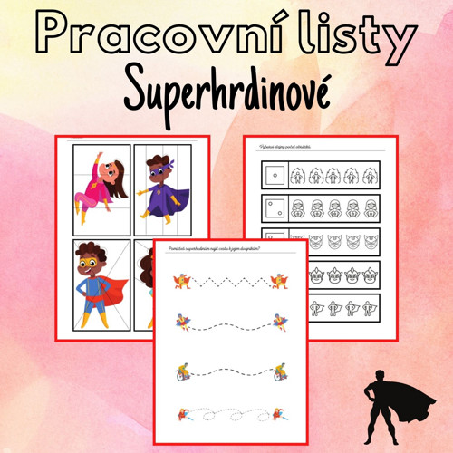 Superhrdinové, pracovní listy