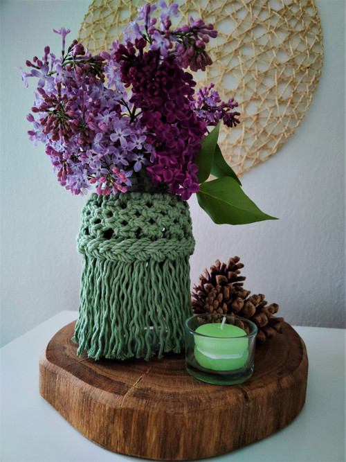 Váza zelená Eukalyptus — foto 1