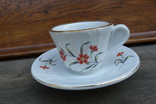 Květ podzimní...porcelánové šapo s ručním zdobením