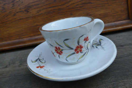 Květ podzimní...porcelánové šapo s ručním zdobením