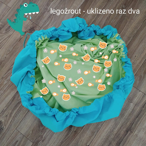 Hrací deka a vak na hračky v jednom LEGOŽROUT