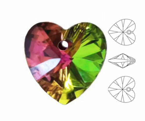 4ks Izabaro Crystal Vitrail Střední 001vm srdce
