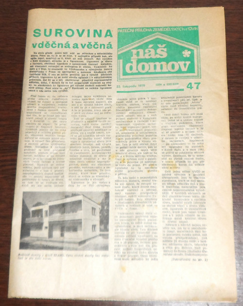 Noviny, NÁŠ DOMOV, příloha č. 47 / 1979