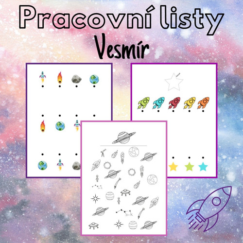 Vesmír, pracovní listy — foto 1