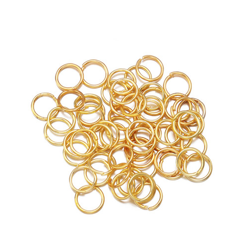 Spojovací kroužky zlato KC gold 4/5/6/7/8mm, 50ks