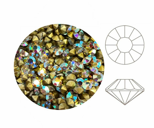 144ks Izabaro Crystal Crystal Ab 001ab Round
