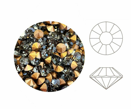 144ks Izabaro Crystal Black Diamond 215 kolo
