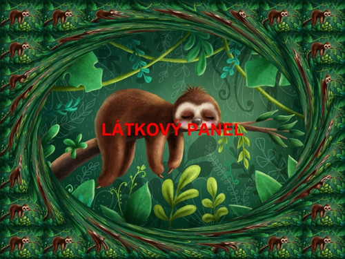 Softshellový panel lenochod 11x15 cm - skladem — foto 1