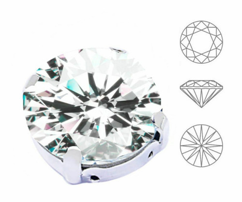 8ks Izabaro Crystal Crystal 001 kolo brilantní