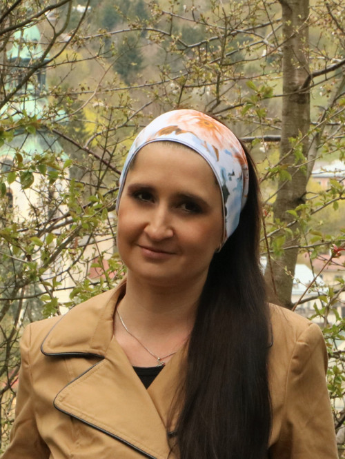 Úpletová čelenka lilium