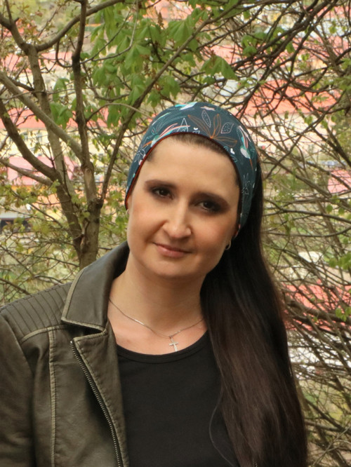 Úpletová čelenka kolibrík