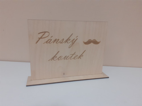 Cedulka Pánský koutek - Sv-0009