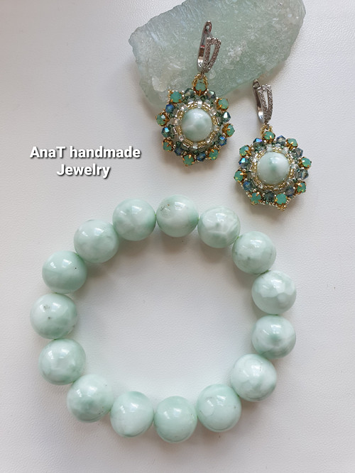 Náramek larimar — foto 1