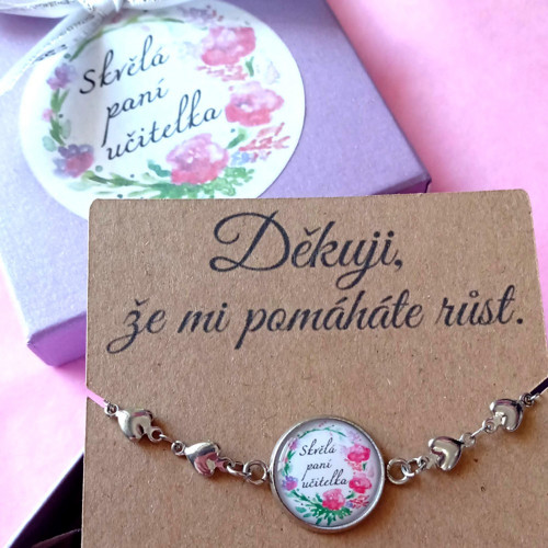 Náramek z nerez oceli - Skvělá paní učitelka