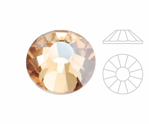144pcs Izabaro Crystal Golden Shadow 001gsha