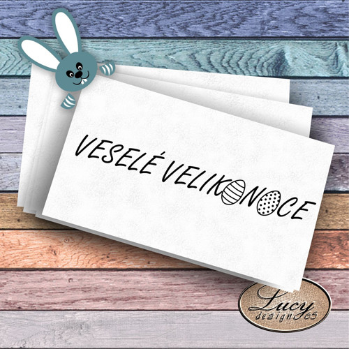Razítko velikonoční s textem