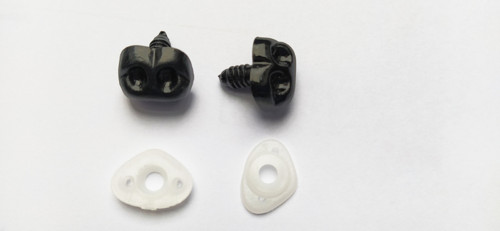 Zvířecí nos černý - 18 x 14 mm - sada 2 ks