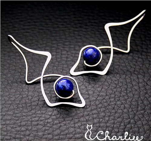 PROVLÉKACÍ - meditační kámen - LAPIS LAZULI - ocel