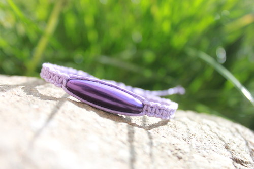 Simple Elegance.. Náramek makramé/shamballa