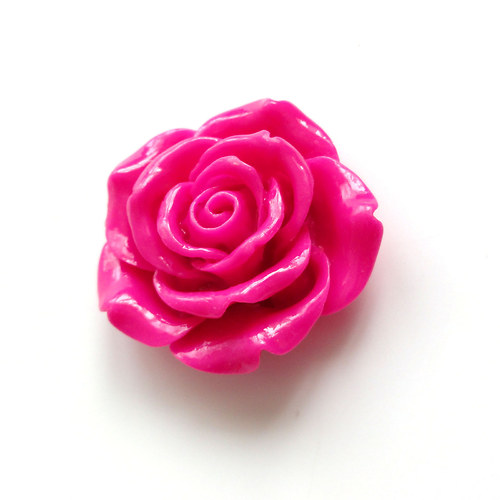 VÝPRODEJ - Kabošon růže 42 mm - fuchsiová