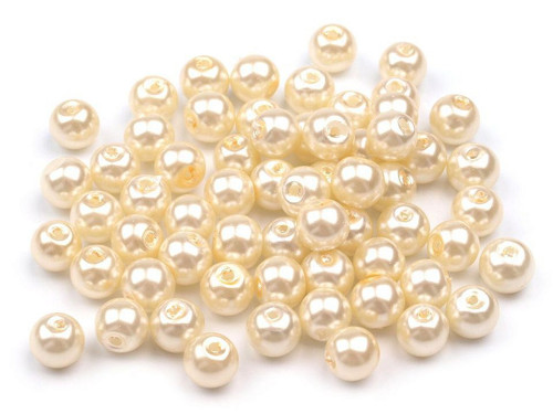 Voskovky skleněné pr.6mm (50g) - krémová světlá