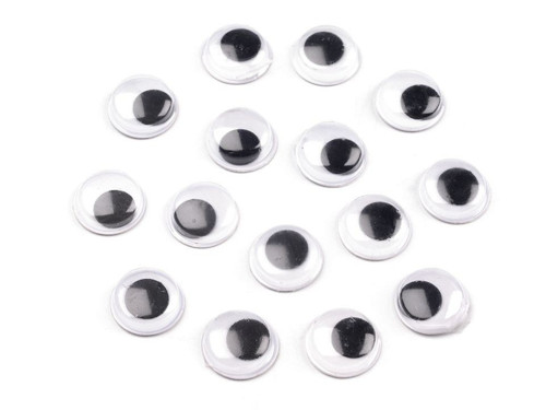 Pohyblivé oči kruhové, pr.10mm (10ks)